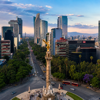 AI vision of Mexico City